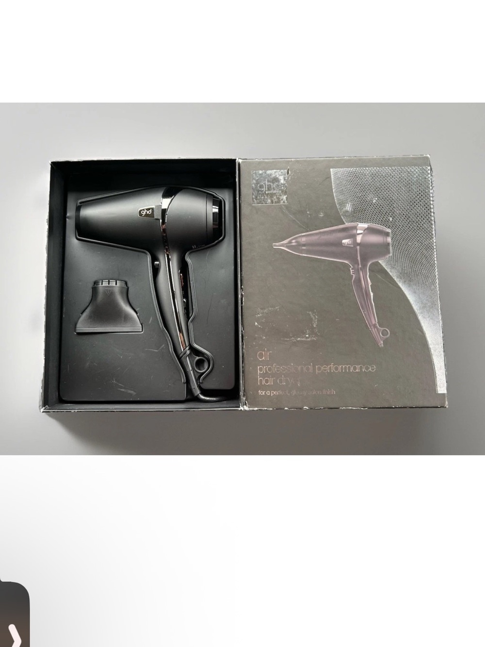 ghd Air Professional Hair Dryer Black Nozzle NOB